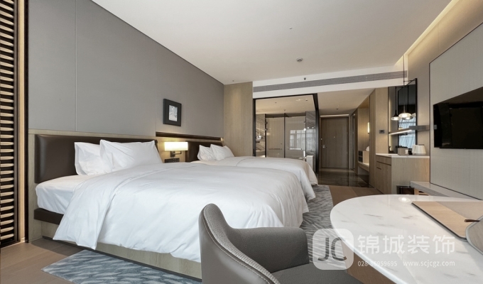 1000平现代风格的酒店客房装修设计案例