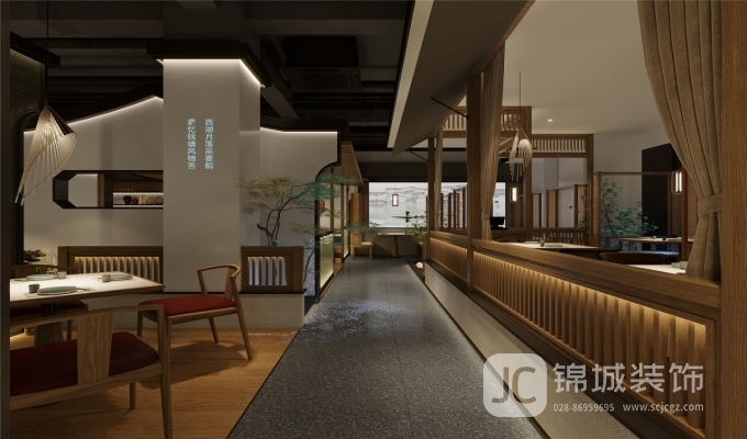 现代新中式的中餐厅装修设计